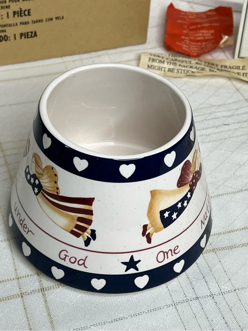 Home Interiors Jar Candle Topper/Shade 
